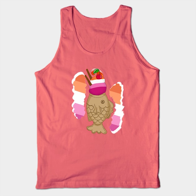 Pride Taiyaki Ice cream-Lesbian flag Tank Top by VixenwithStripes